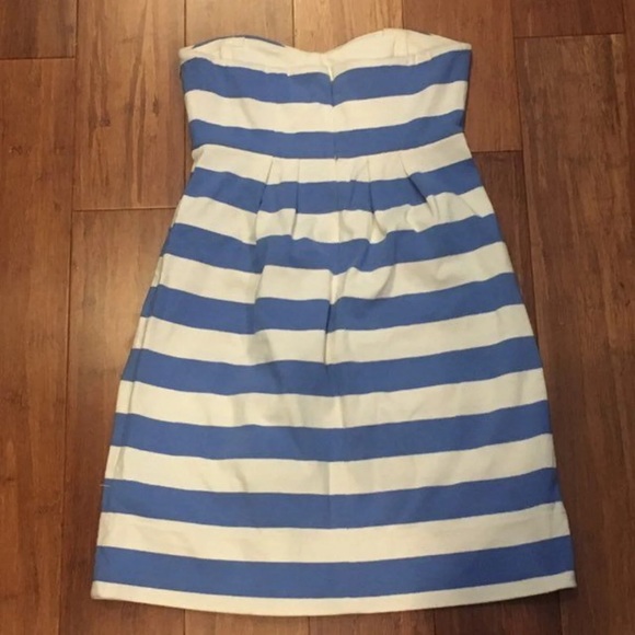 Jcrew Strapless Cotton Dress Size 00 - Picture 2 of 4